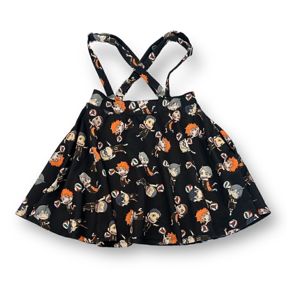 Hot Topic Haikyususpenders Skirt Size Medium